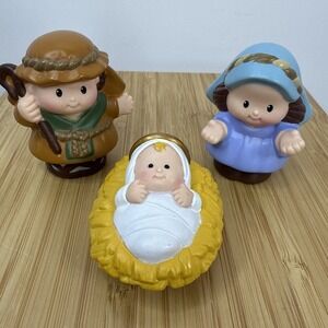 Fisher Price Little People Nativity Replacement Part Mary Joseph Baby Jesus 2008